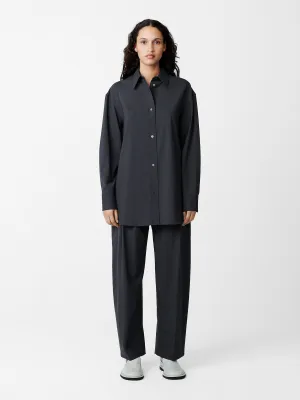 Acuna Tropical Wool Pant in Seal Blue