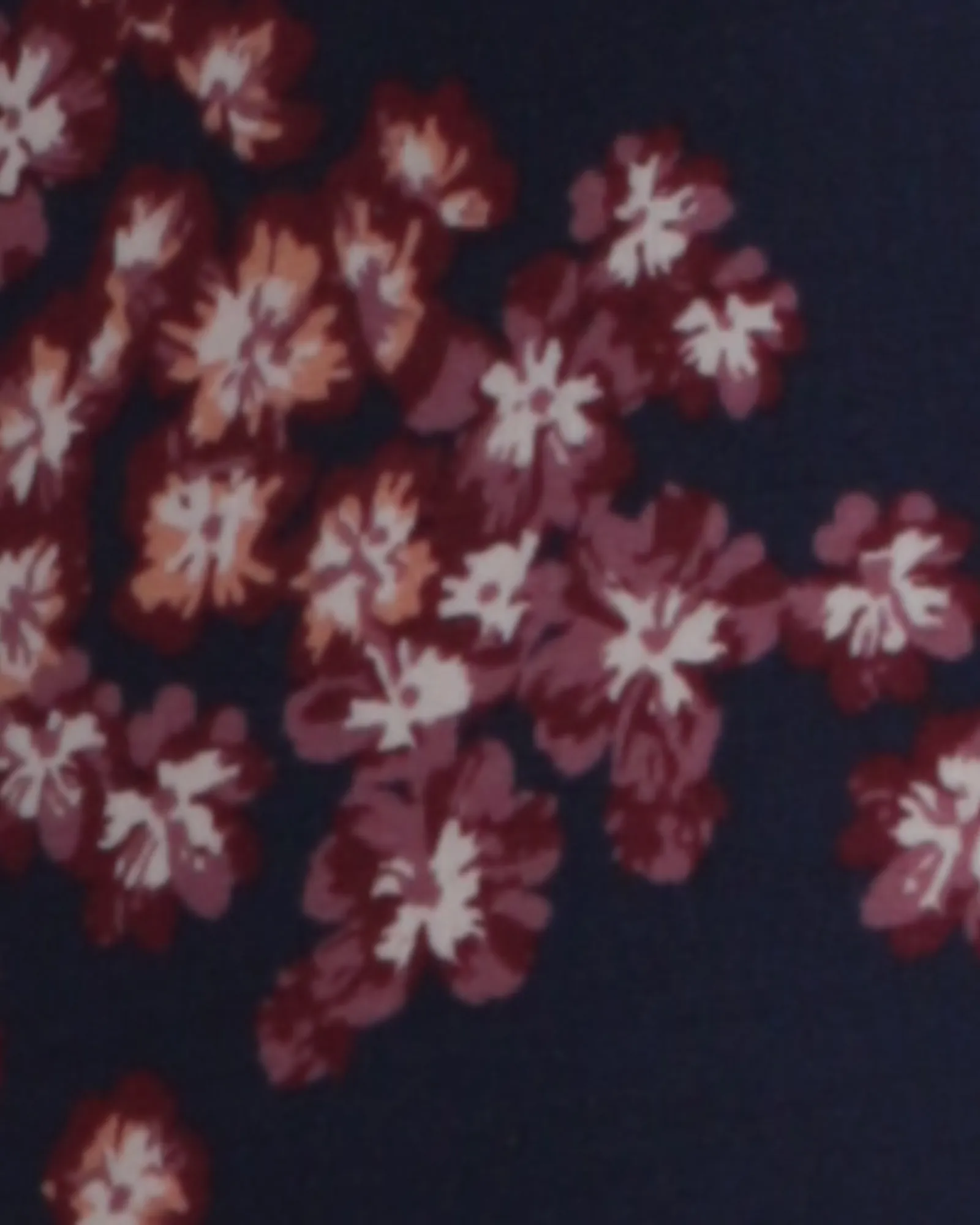 Alex Ruffled Button-Down Shirt | Navy / Burgundy