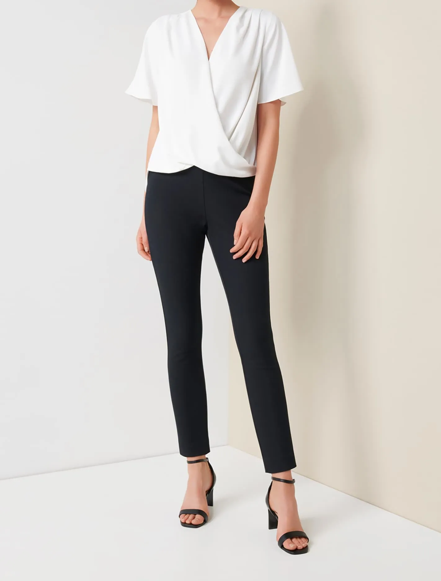 Ariel Wrap Flutter Sleeve Blouse