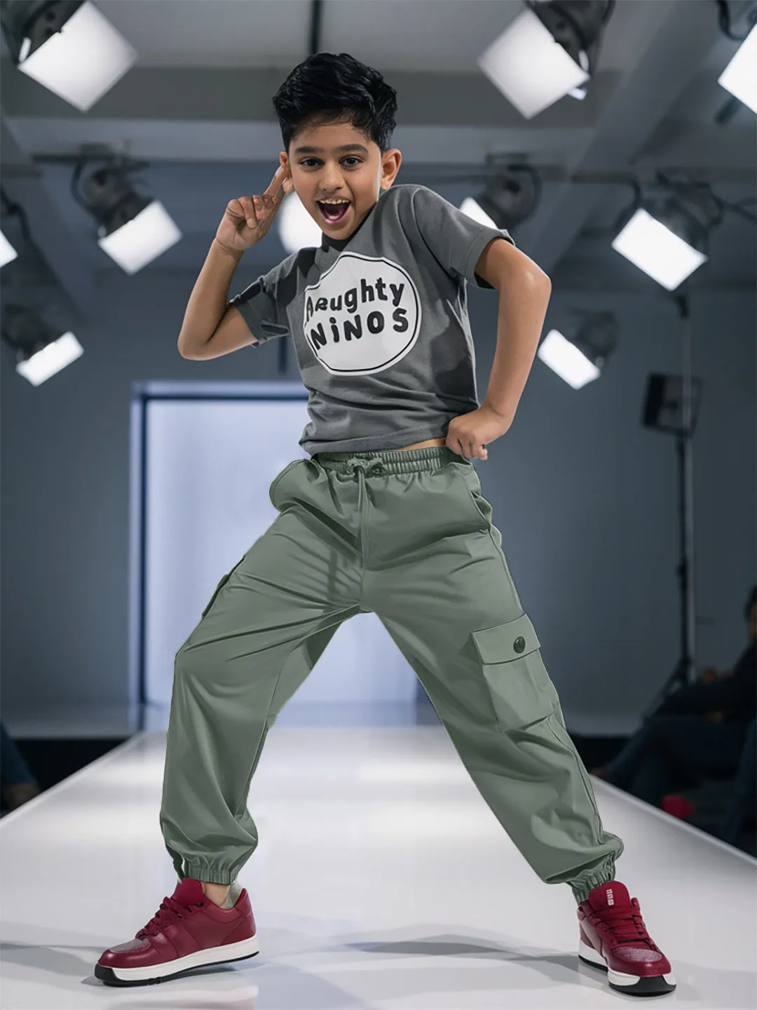 Boy Cotton Grey Cargo