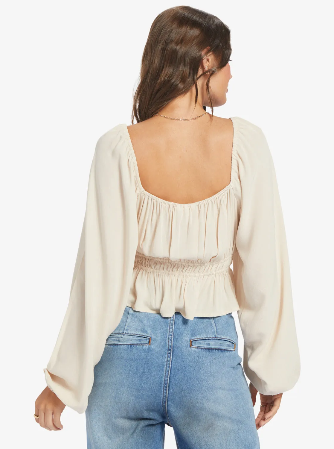 Cool Winds Woven Top Woven Top - Tapioca
