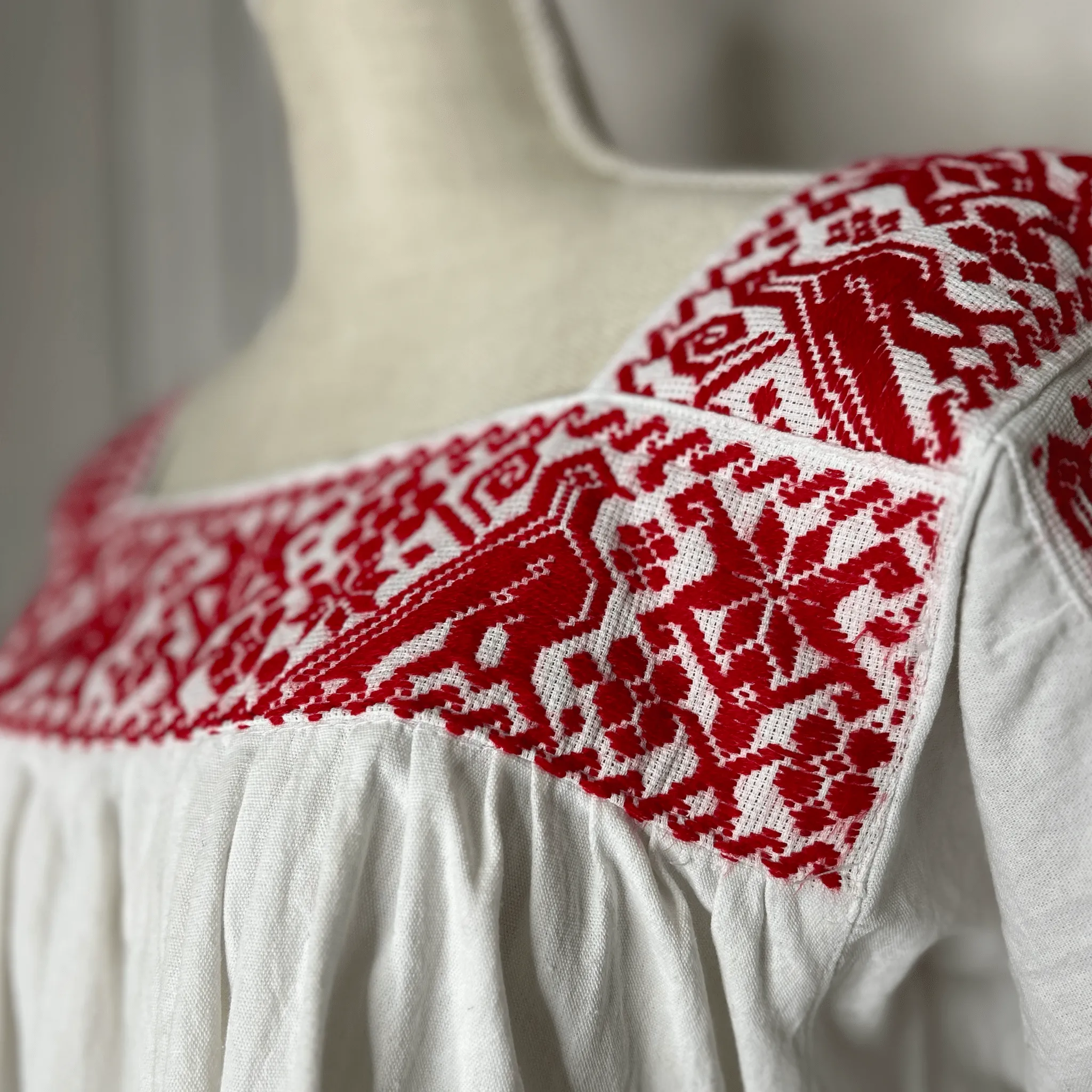 Cross Stitch Chicontepec Nahua Tunic - Floral