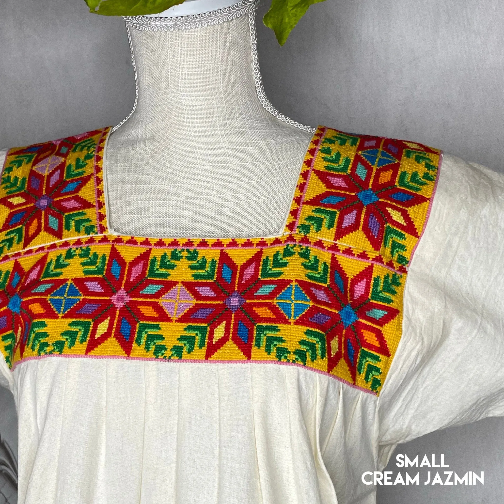 Cross Stitch Chicontepec Nahua Tunic - Floral
