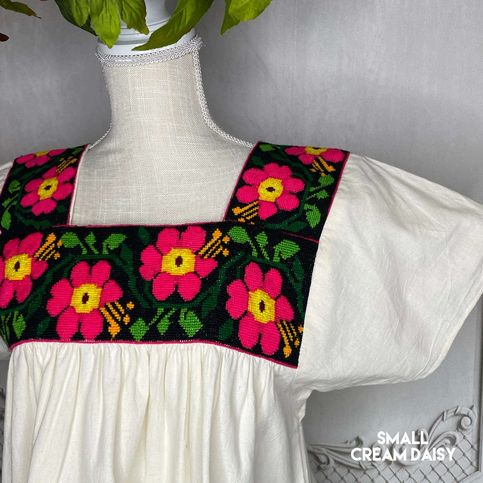 Cross Stitch Chicontepec Nahua Tunic - Floral