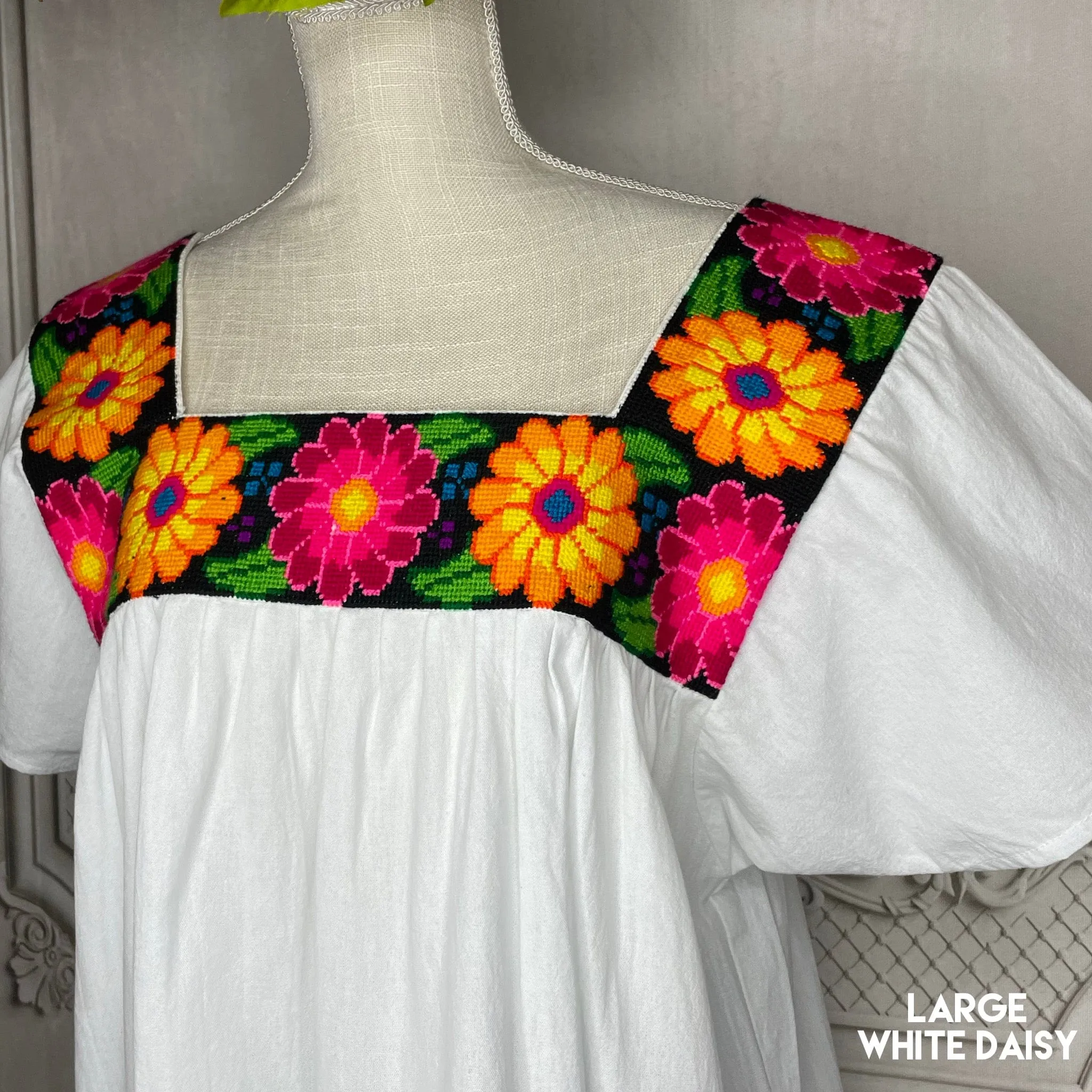 Cross Stitch Chicontepec Nahua Tunic - Floral