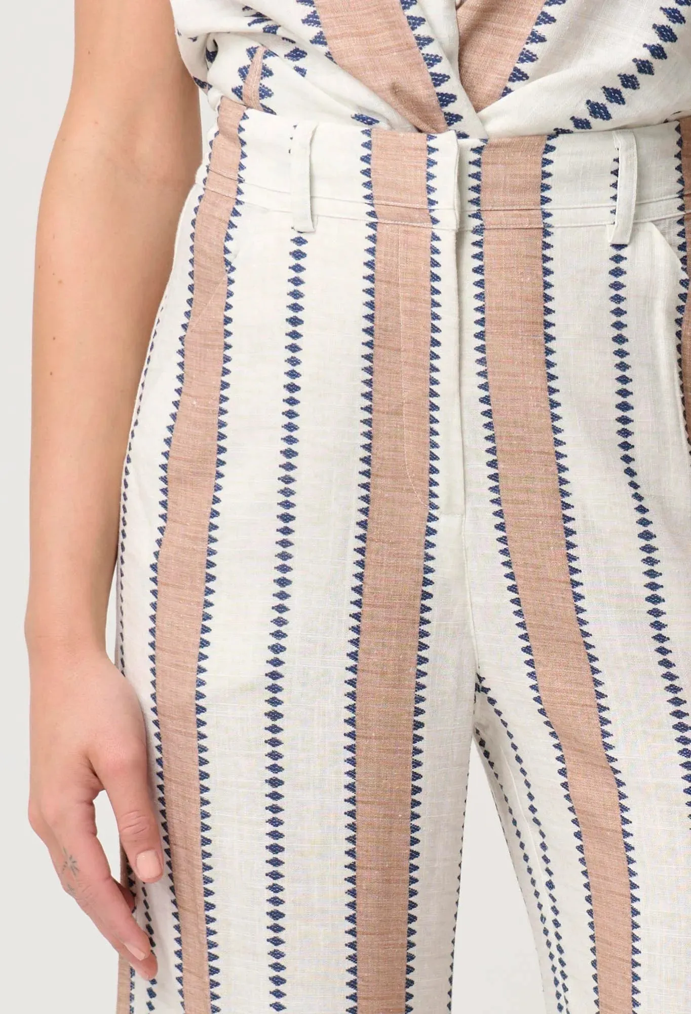 Dynasty Linen Wide Leg Pant