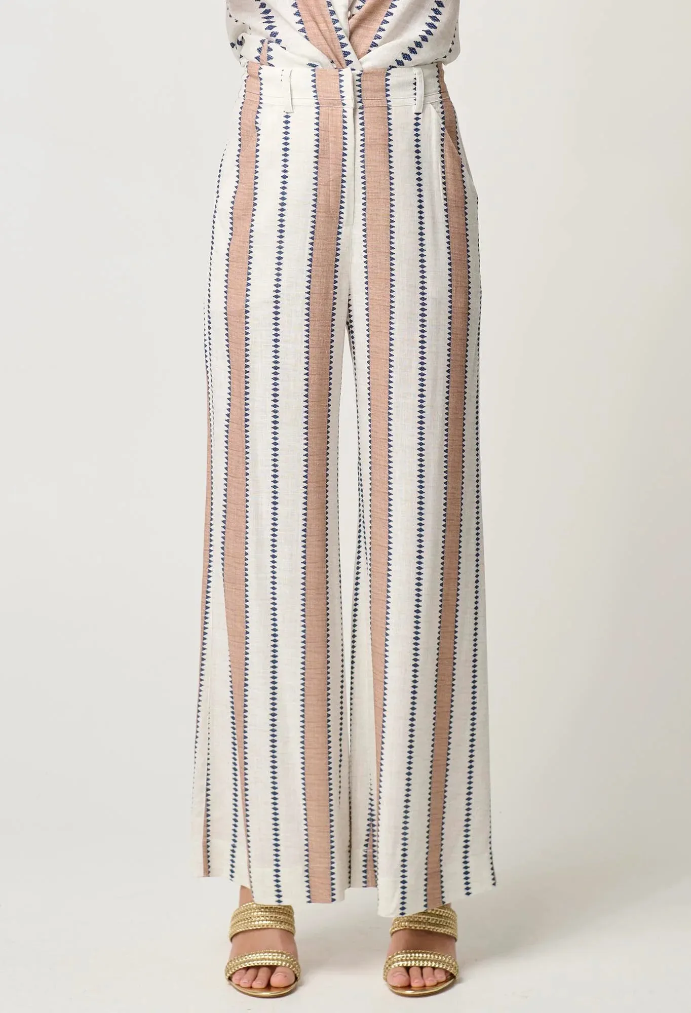 Dynasty Linen Wide Leg Pant