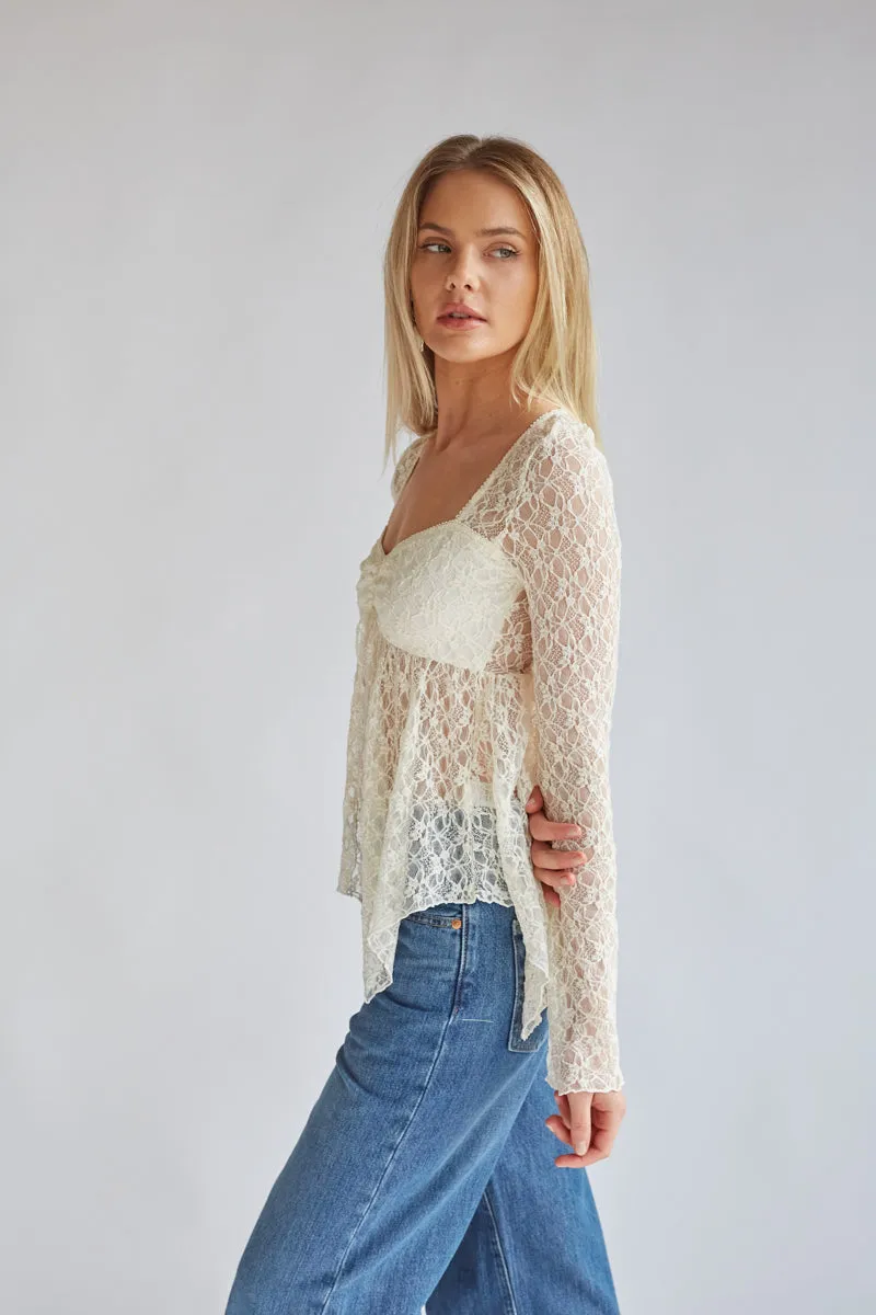 Gypsy Lace Bell Sleeve Top