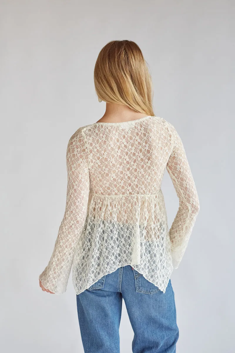 Gypsy Lace Bell Sleeve Top