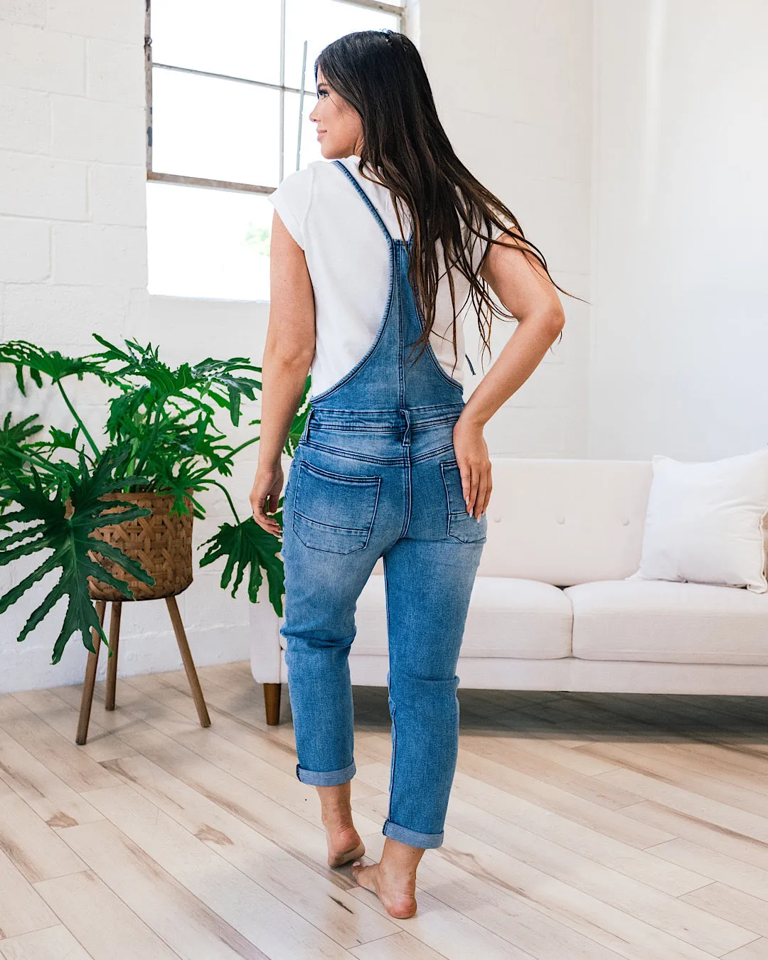 KanCan Violet 2.0 Overalls - Medium Wash