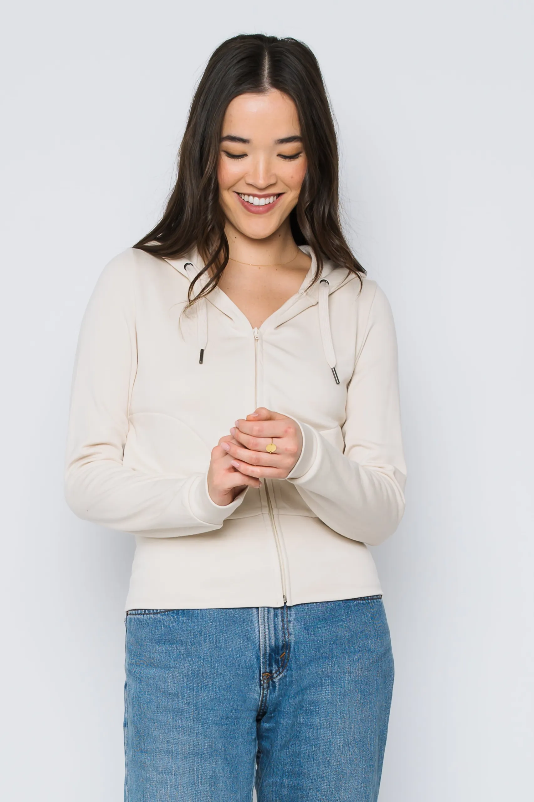Kelly-Luxe Fleece Zip-Up