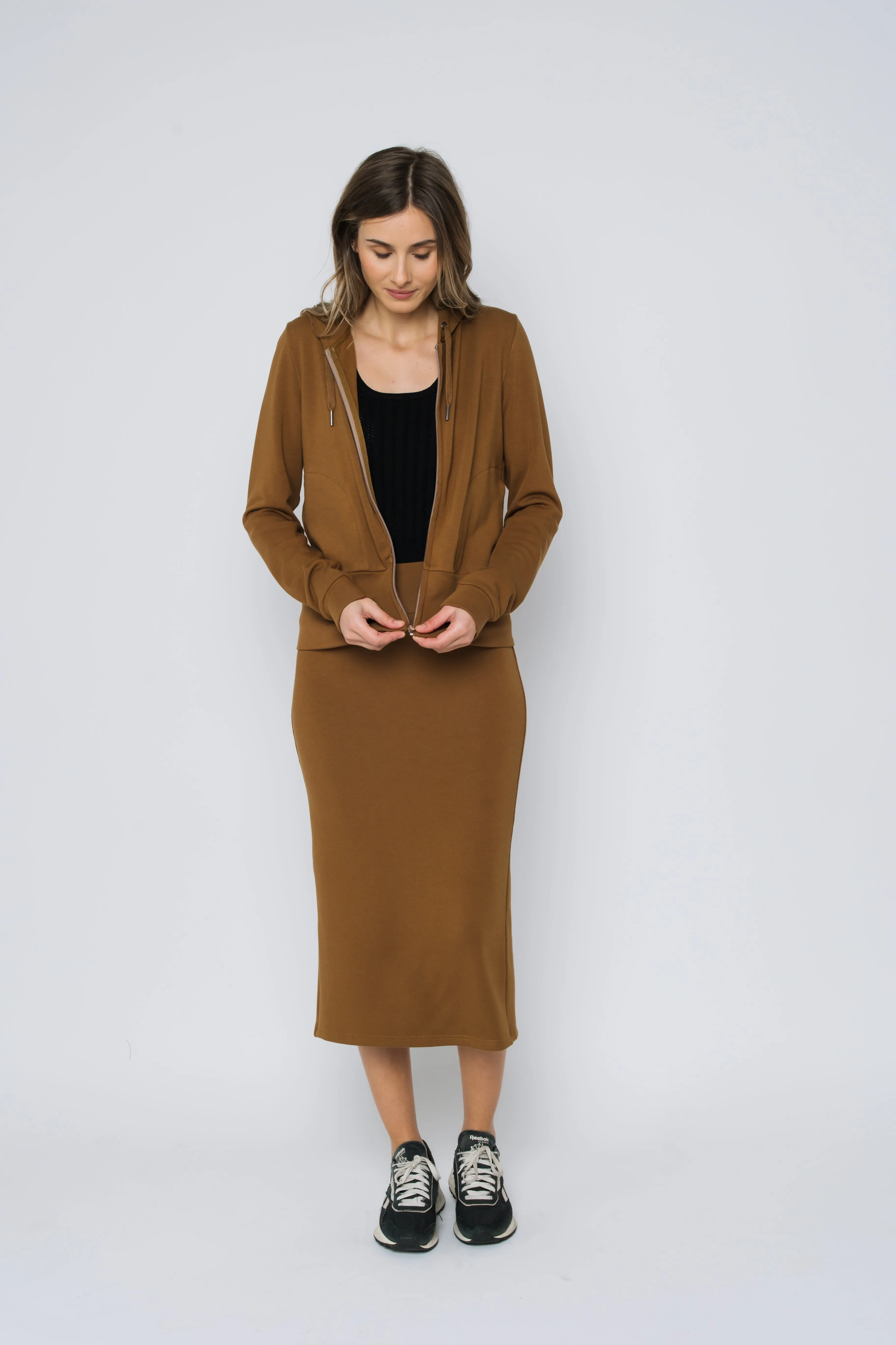 Kelly-Luxe Fleece Zip-Up