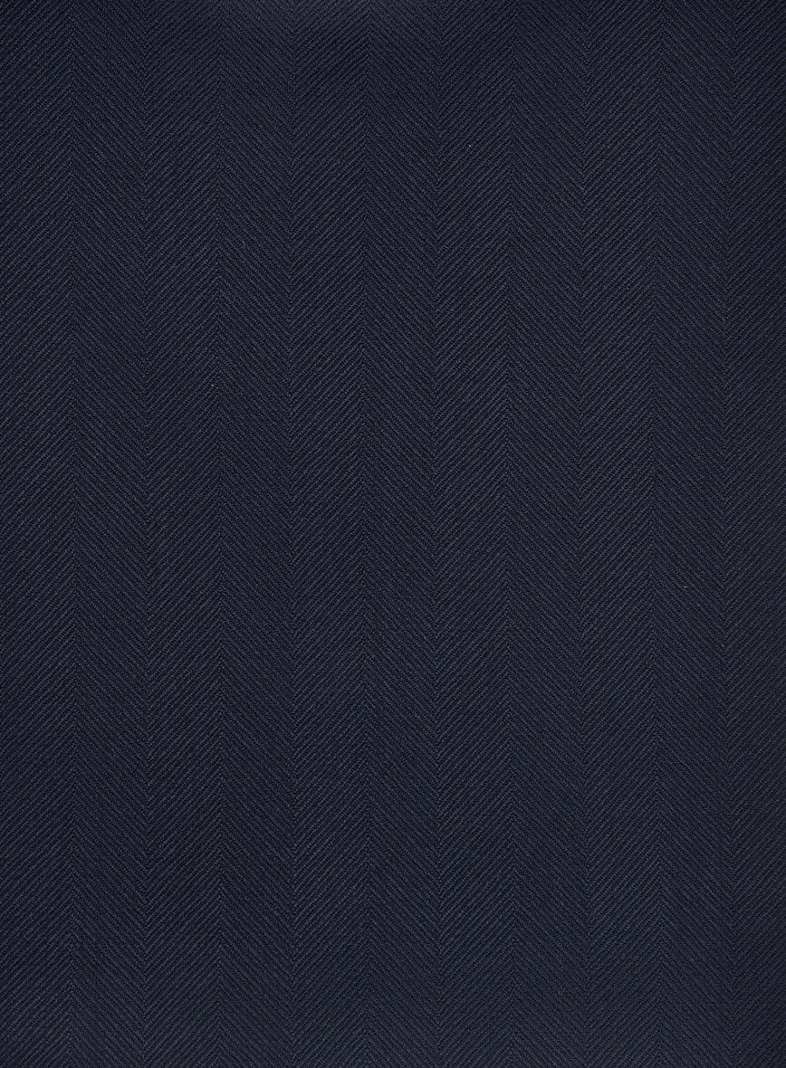 Napolean Imperial Blue Herringbone Wool Jacket
