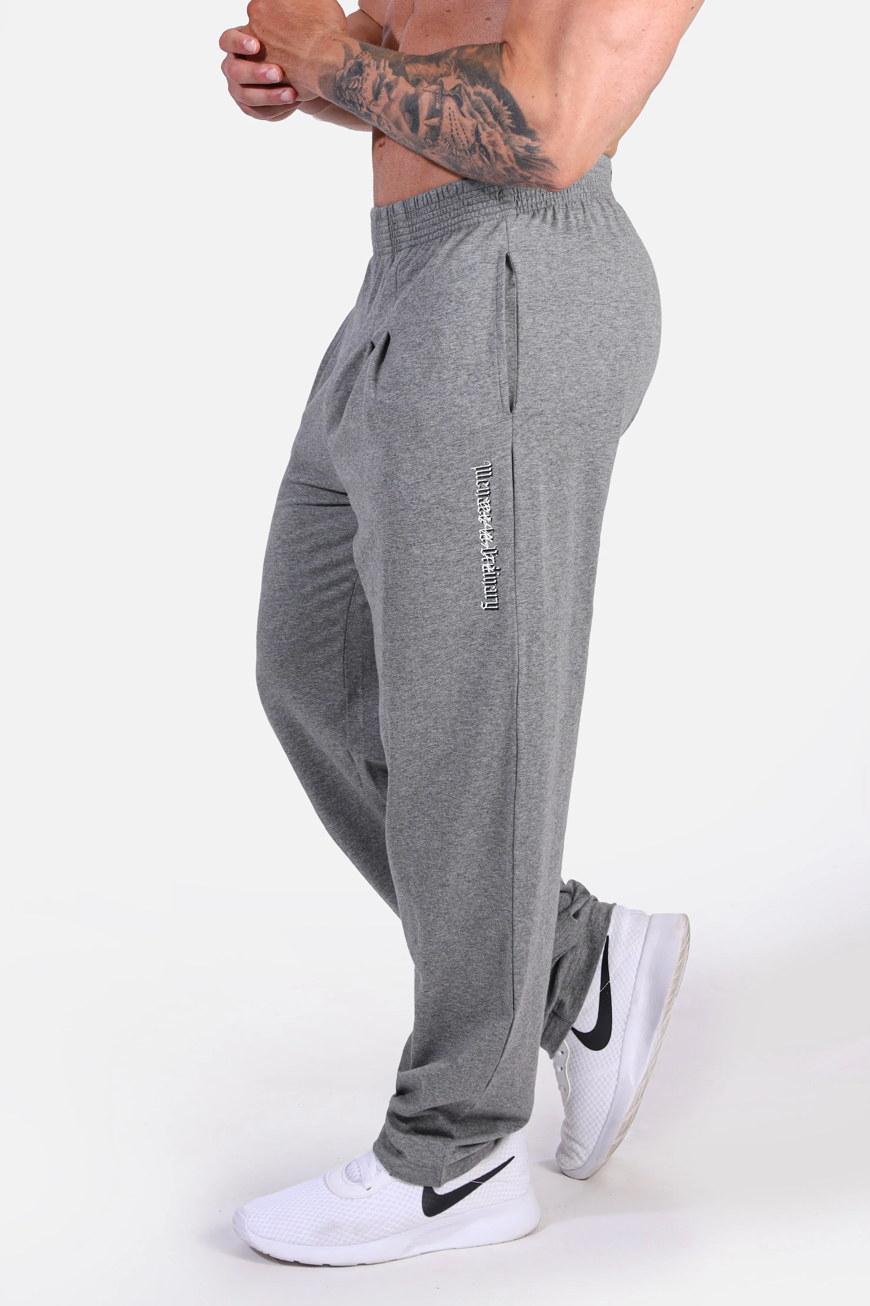 Retro Oversized Bodybuilding Pants - Glacier Gray