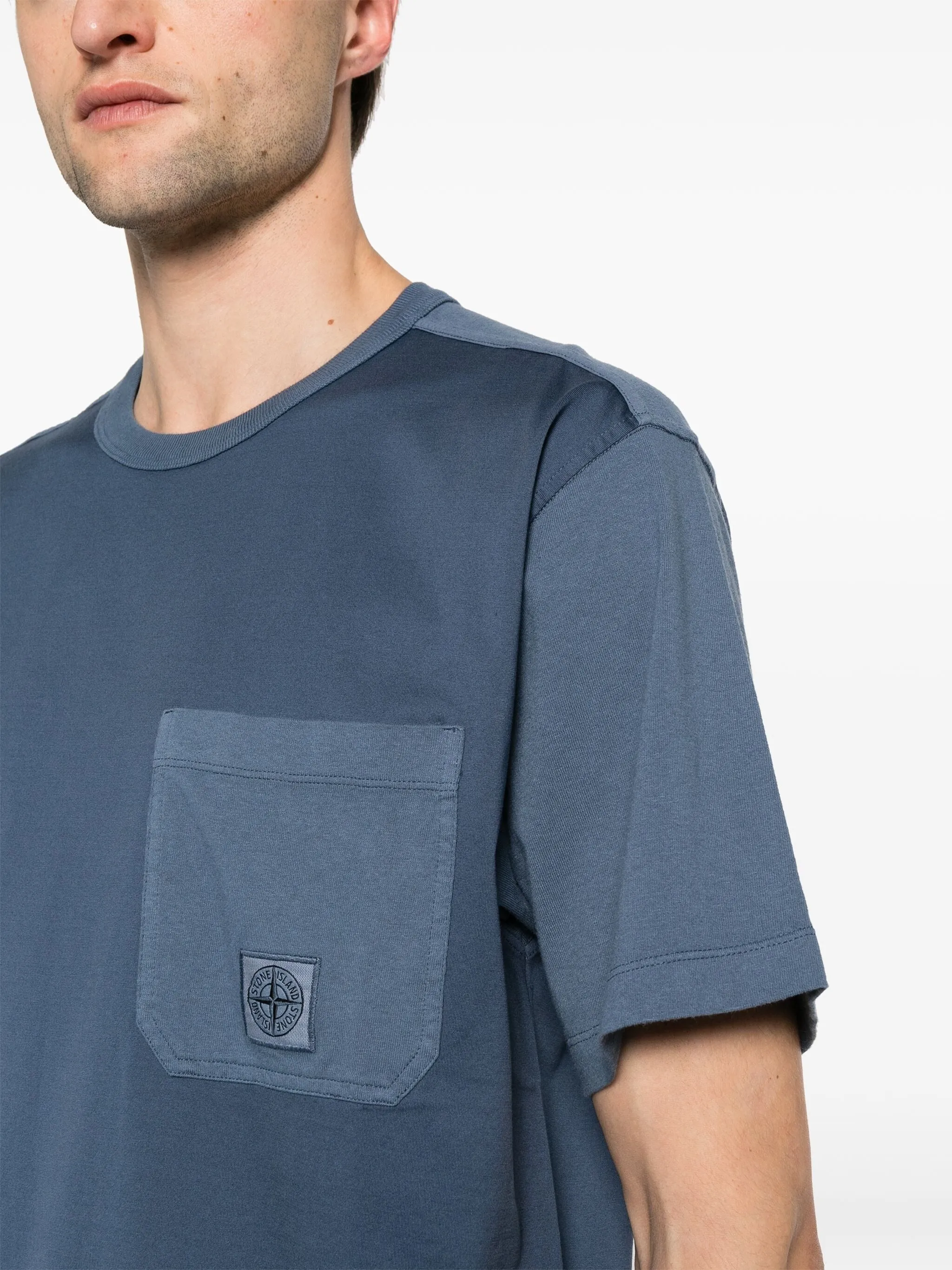 SIGNATURE COMPASS MOTIF COTTON T-SHIRT