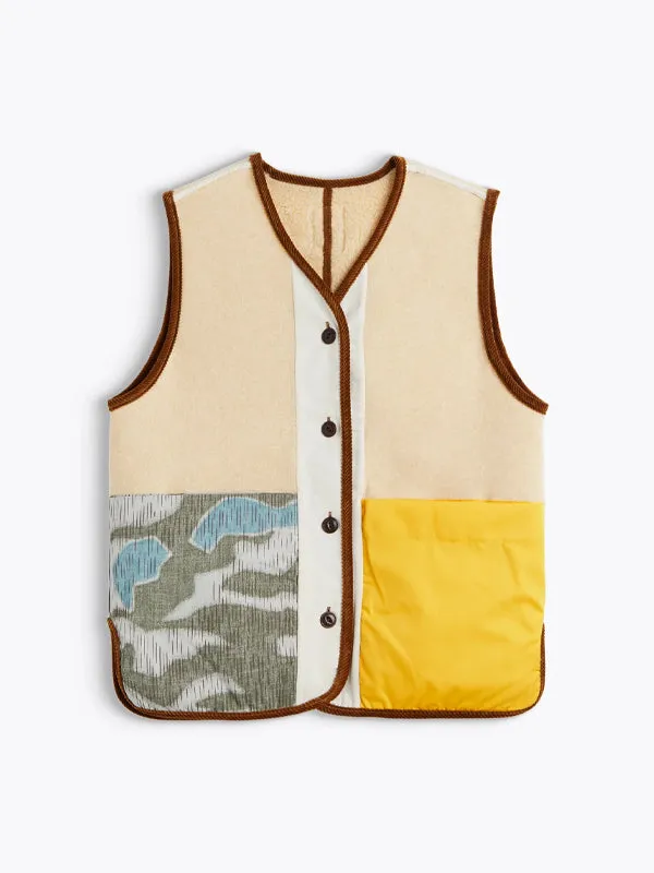 Troy Vest: Cream (Reversible)