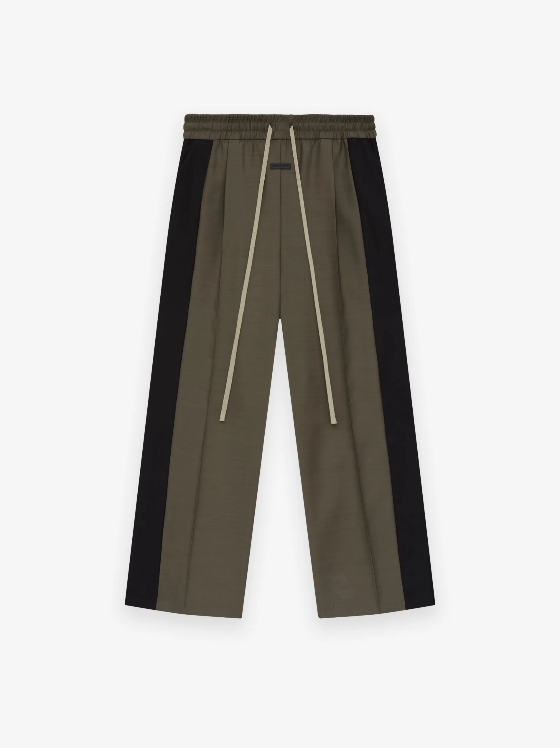 Wool Silk Side Stripe Pants